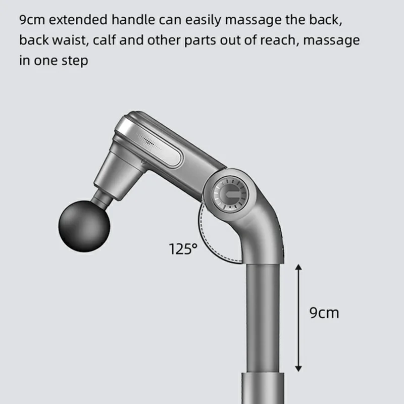 G7 Mini Foldable Percussion Massage Gun 5 Intensity Levels Portable Handheld Muscle Relaxation Device