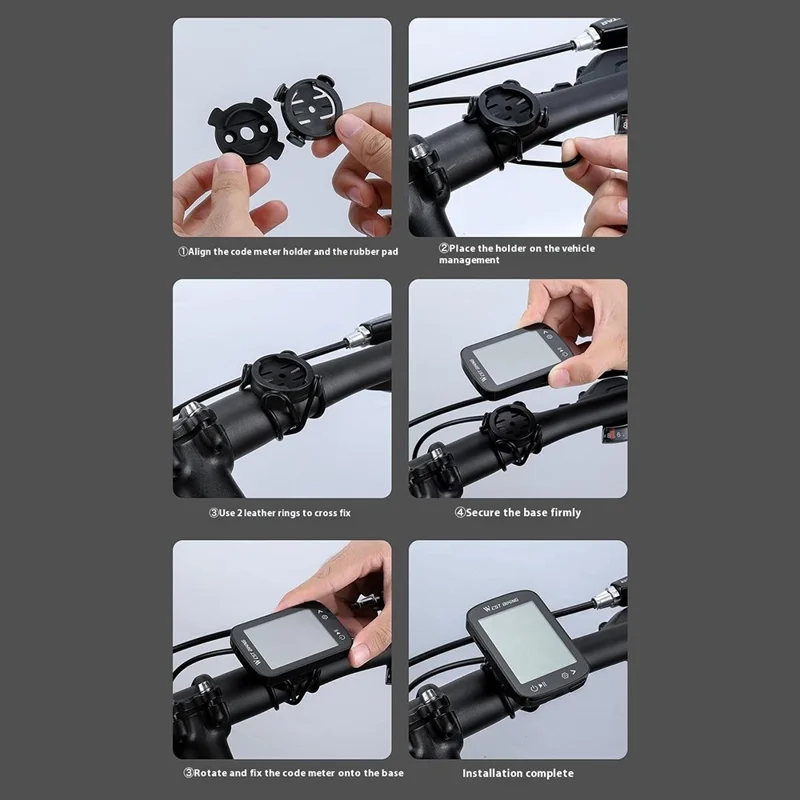 WEST BIKING YP0702112 GPS Bike Computer Waterproof 2.4 Inch LCD Screen Cycling Wireless Speedometer - Black