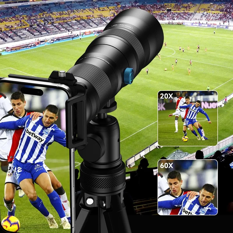 APEXEL APL-T20-60X Monocular Telescope 20-60X Zoom High Magnification HD Portable Telescope for Concert / Bird Watching