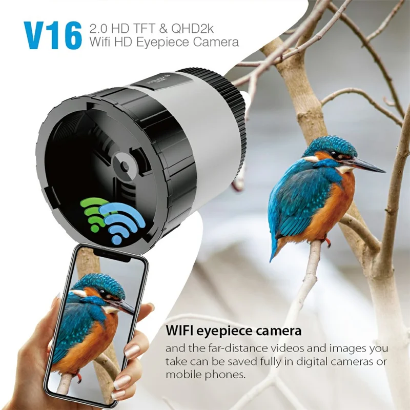 V16 2.0 TFT-scherm WiFi Digitale oculaircamera voor astronomische observatie
