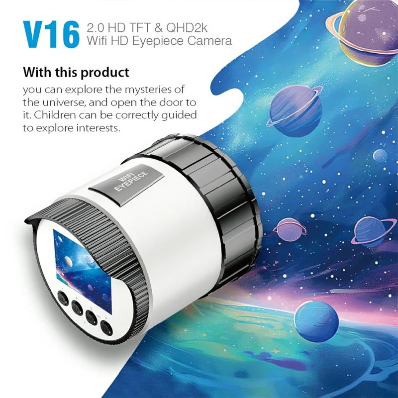 V16 2.0 TFT-scherm WiFi Digitale oculaircamera voor astronomische observatie