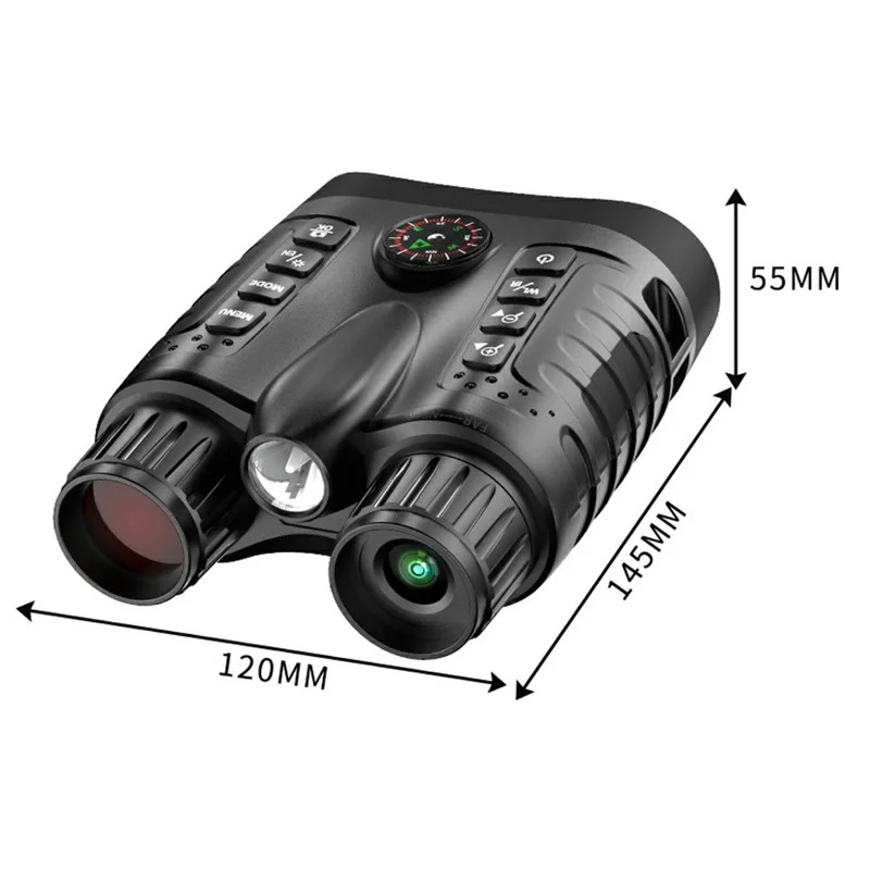 NV2185, бинокль с 3,2-дюймовым TFT-экраном для исследования местности, с 8-кратным цифровым зумом, инфракрасный ночной прицел с компасом