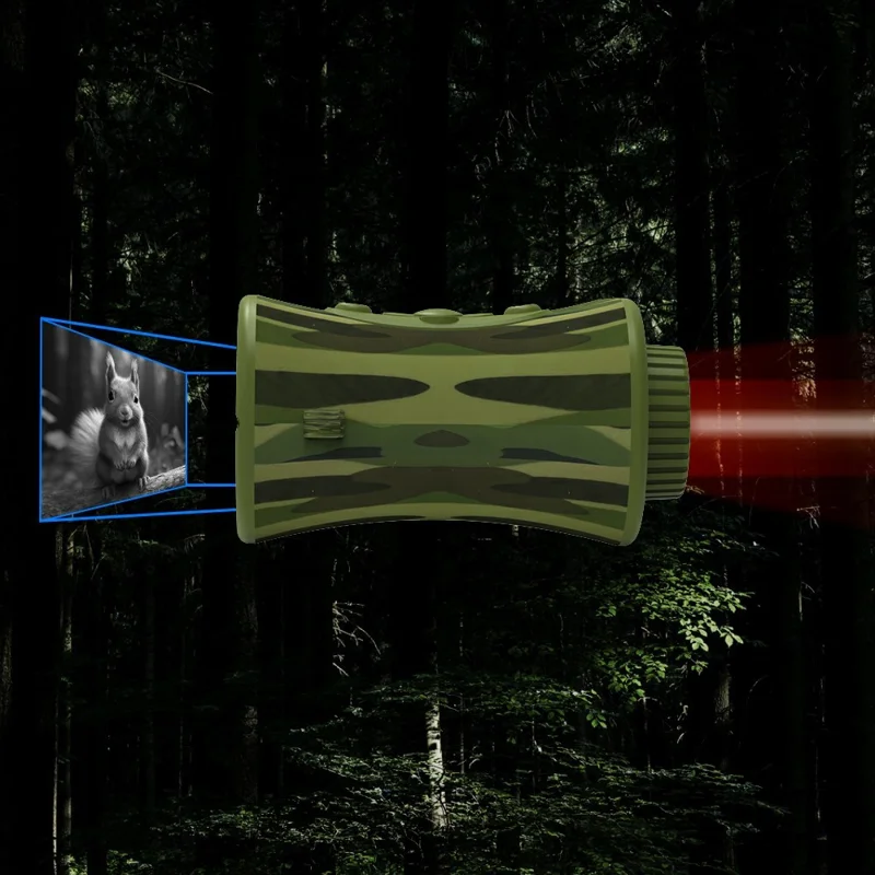 Цифровой телескоп DT15 с камерой 2,5K, 8-кратным зумом, экраном IPS 2,4 дюйма, ночное видение, бинокль для наблюдения за птицами на открытом воздухе