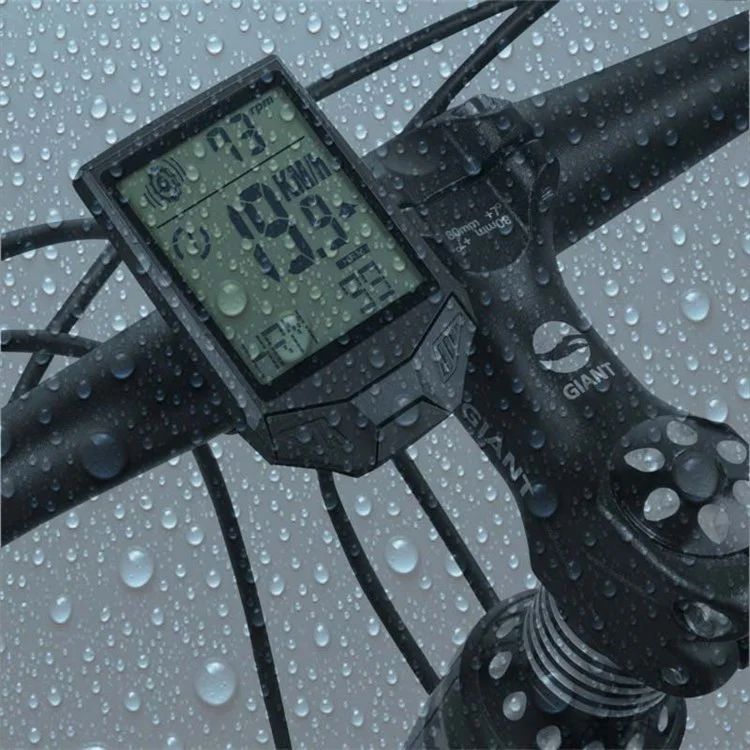 XH-BC335-LCD Wireless Bike Computer Heart Rate Cadence Sensor Multifunctional Waterproof LCD Screen Cycling Computer - White
