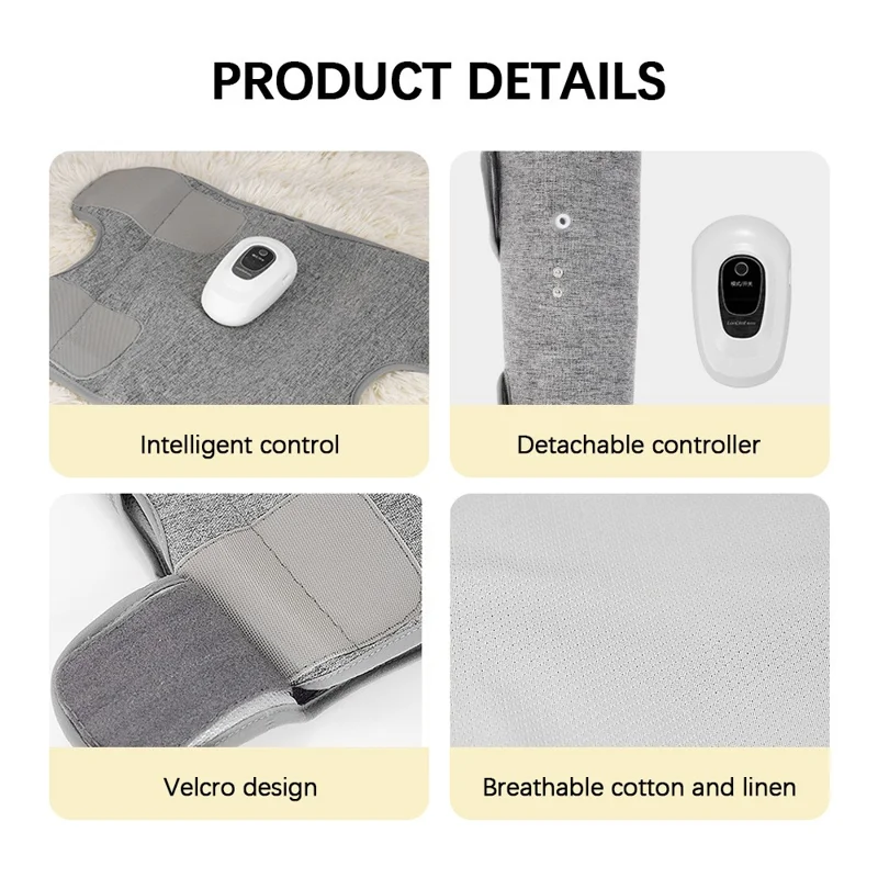 101418 Electric Leg Calf Massager Portable Arm Massager 3 Mode Air Pressure Airbag Vibration Massager for Muscle Pain Relief Relax