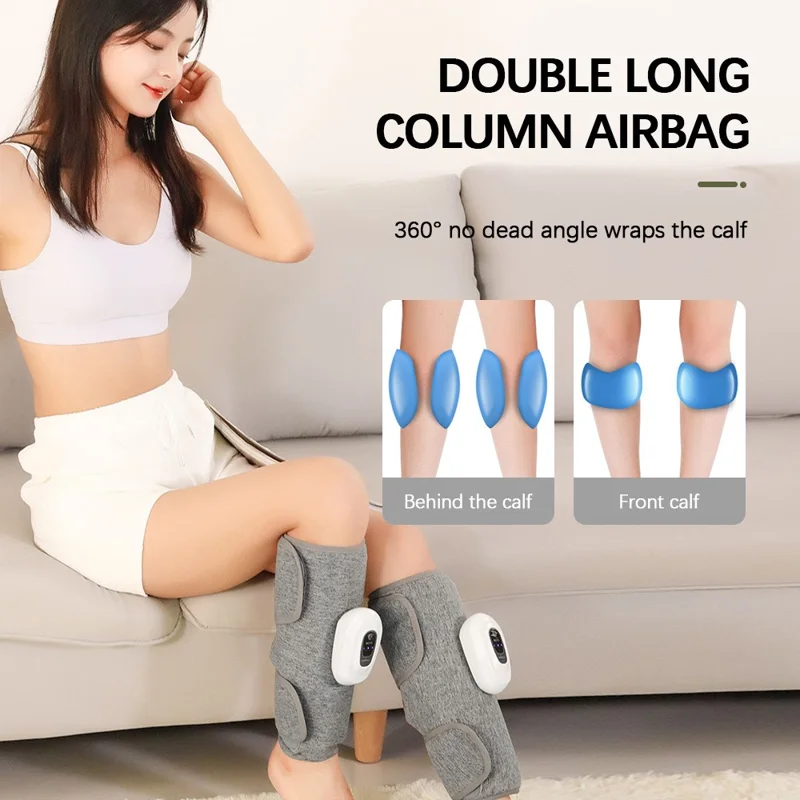 101418 Electric Leg Calf Massager Portable Arm Massager 3 Mode Air Pressure Airbag Vibration Massager for Muscle Pain Relief Relax