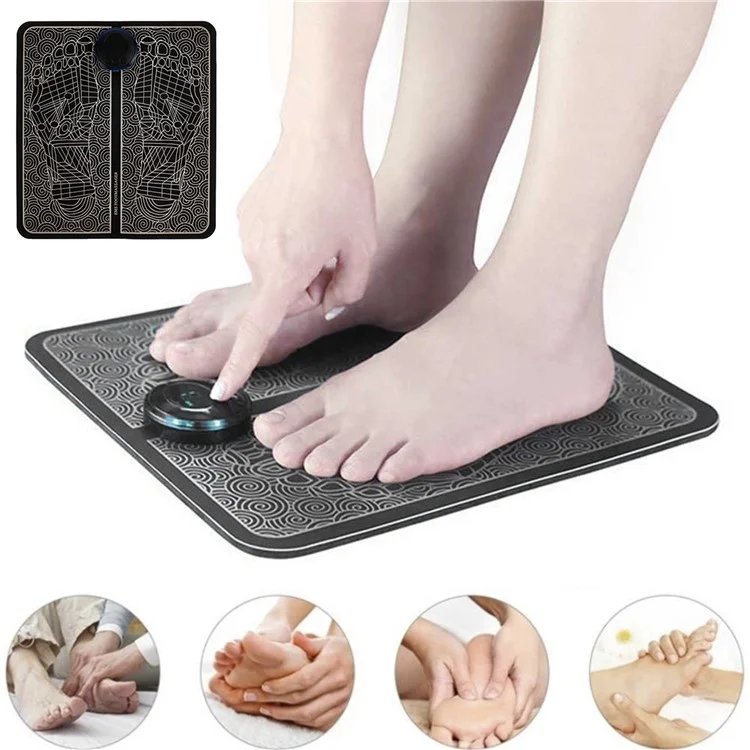 Foldable Foot Massager Machine Feet and Leg Muscle Massager, 19 Intensities 8 Massage Modes