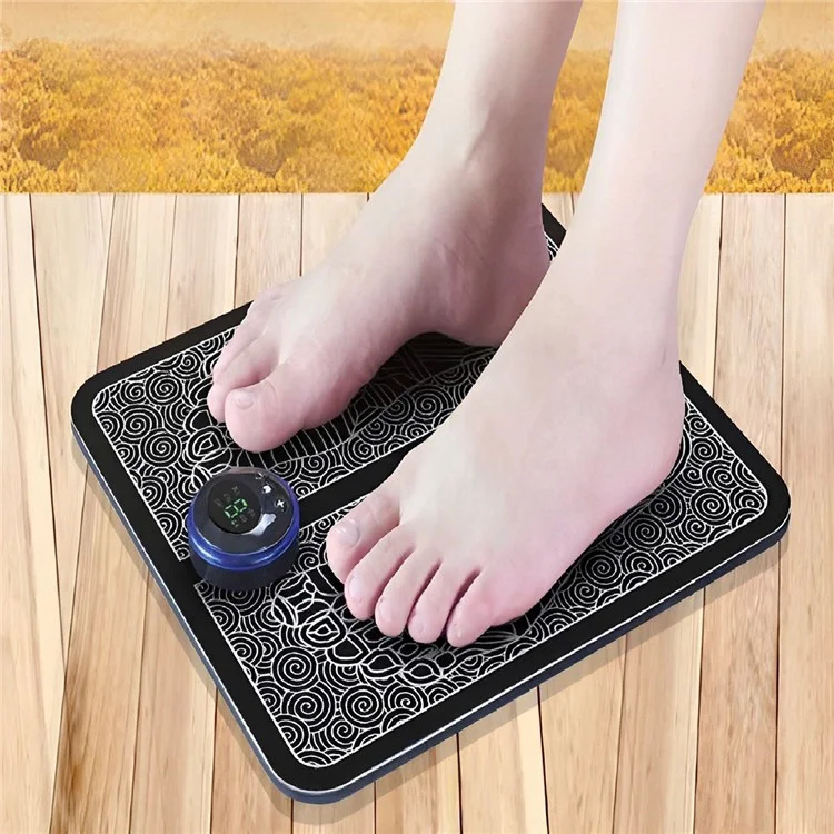 Foldable Foot Massager Machine Feet and Leg Muscle Massager, 19 Intensities 8 Massage Modes