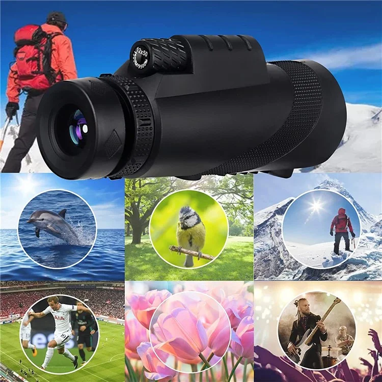 DT5060 Outdoor Night Vision 50x60 High Power Monocular HD Multilayer Green Film Telescope