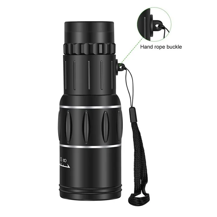 AM-D20 16x52 HD Monocular Portátil 66 / 8000M Optics Zoom Telescópio Bak4 Prisma Escopo Compacto