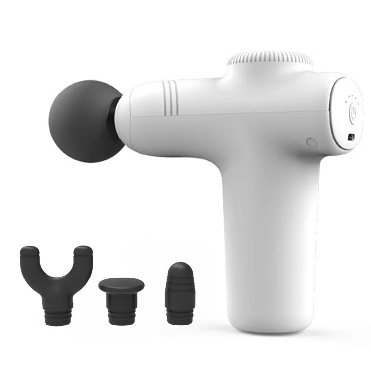 JM05S Pocket Fascia Massage Gun Ultra-Portable Mini Muscle Massager 5-Gear Adjustable Electric Back Massager - Weiß