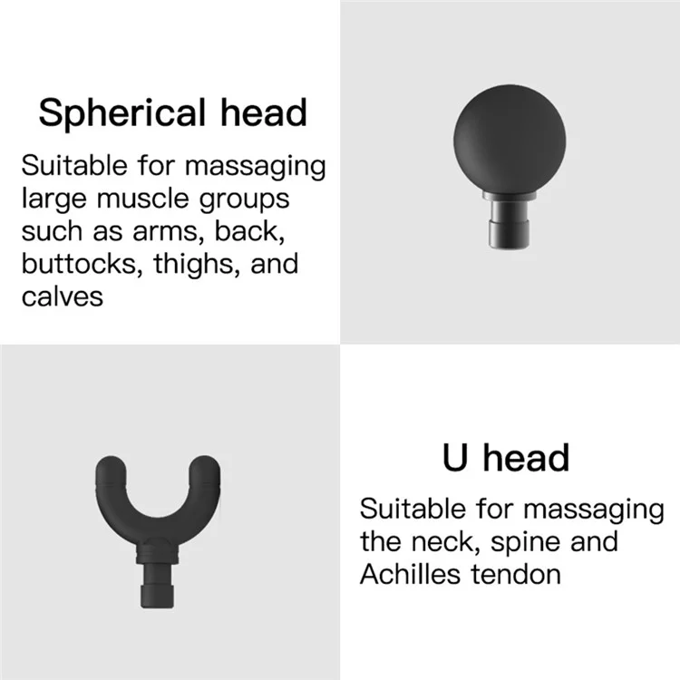JM05S Pocket Fascia Massage Gun Ultra-Portable Mini Muscle Massager 5-Gear Adjustable Electric Back Massager - Weiß