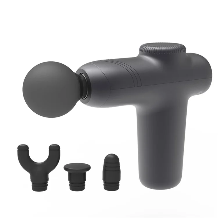 JM05S Pocket Fascia Massage Gun Ultra-Portable Mini Muscle Massager 5-Gear Adjustable Electric Back Massager - Black