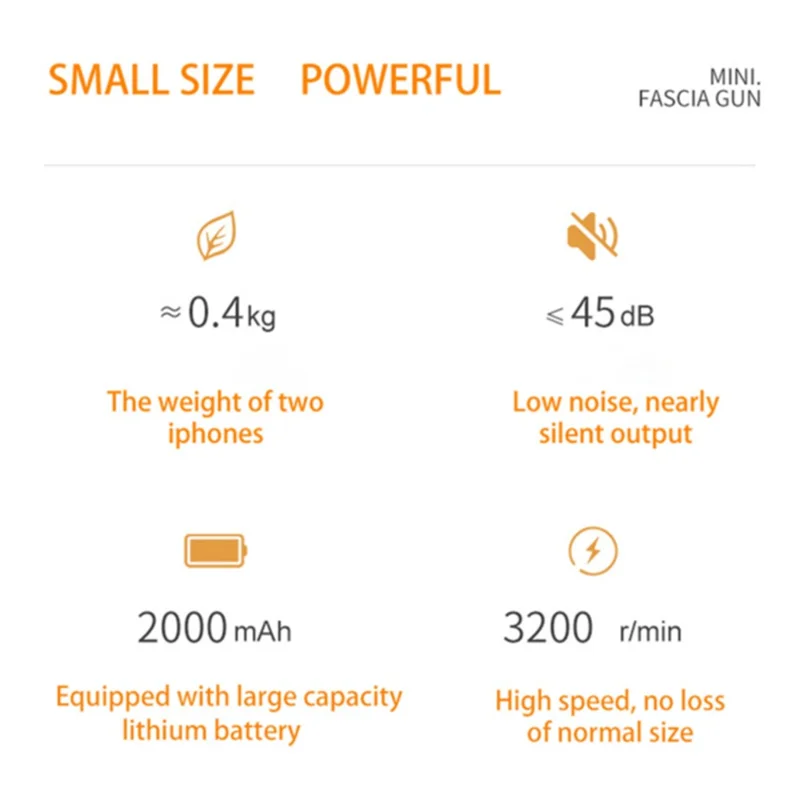 SK-328 Portable Massage Tool Massage Gun Muscle Relaxing Massager with 2000mAh Battery Built-In - Silver