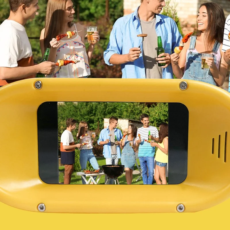 DT15 Kids Microscope Telescope Portable Children Color Digital Camera Binocular with 2.4'' Screen - Blue