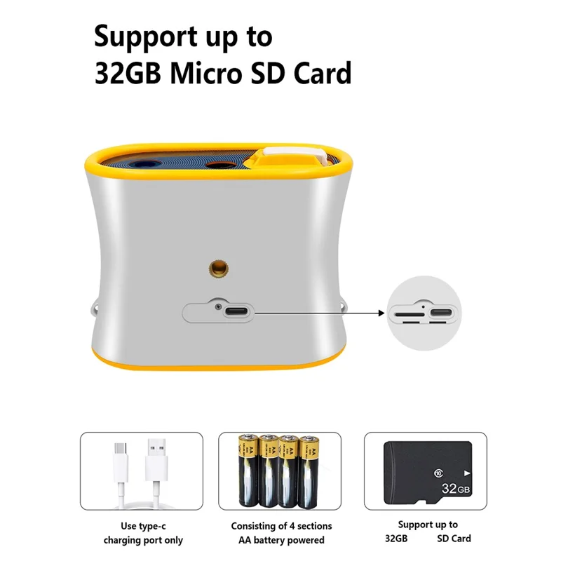 DT15 Kids Microscope Telescope Portable Children Color Digital Camera Binocular with 2.4'' Screen - Blue