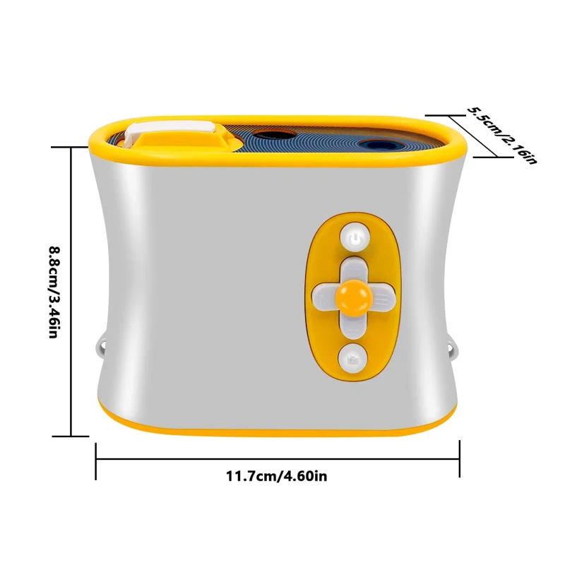 DT15 Kids Microscope Telescope Portable Children Color Digital Camera Binocular with 2.4'' Screen - Blue