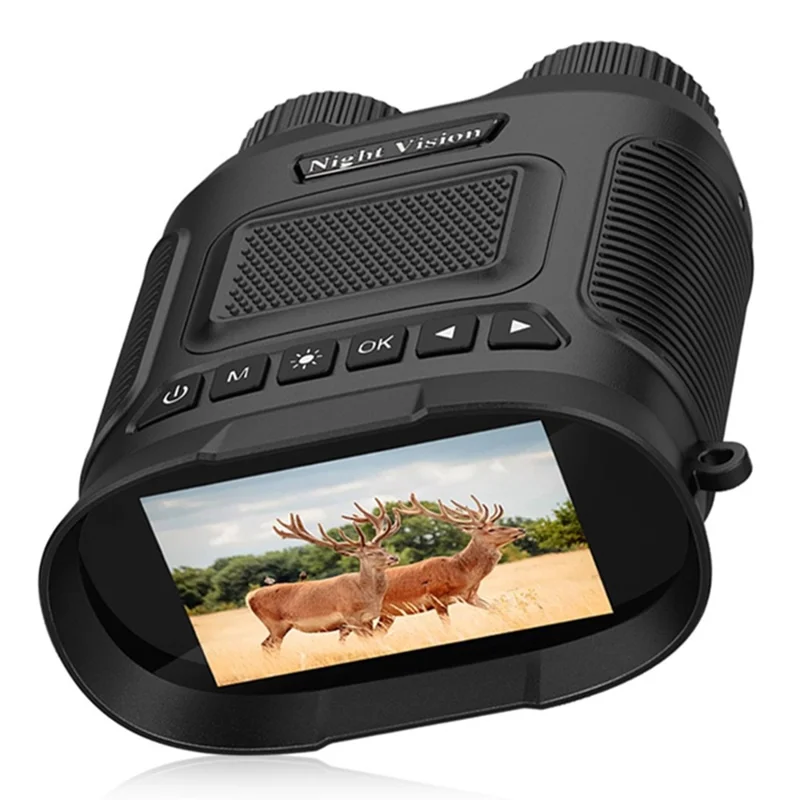 DT29 3-inch HD Photograph Infrared Binoculars for Bird Watching, Recording, Digital Binoculars with Night Vision - Black
