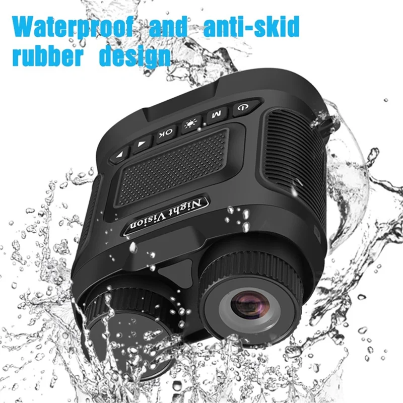 DT29 3-inch HD Photograph Infrared Binoculars for Bird Watching, Recording, Digital Binoculars with Night Vision - Black