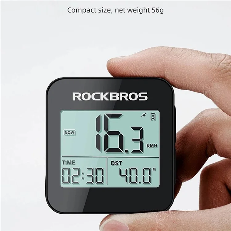 Compteur de vélo sans fil GPS ROCKBROS G1 IPX6 étanche Odomètre de vélo