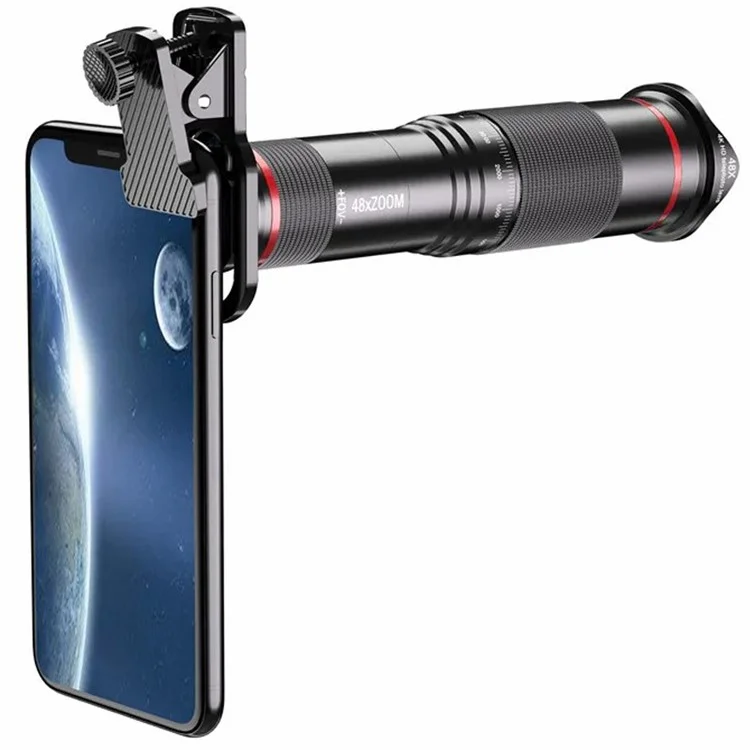 W48 Clip-on 8x Téléobjectif de Téléobjectif de Téléobjectif Camera Lens Kit Monoculaire