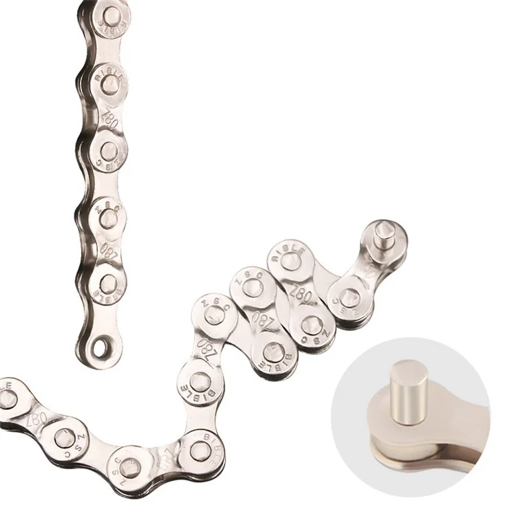 RIDERACE RR7913 12 Speed 116 Links High Strength Metal Bike Chain Road MTB Bicycle Chain