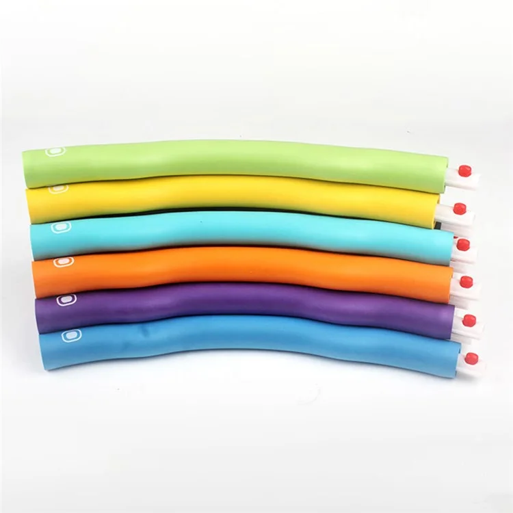 8 Stück / Set Schaum + PP abnehmbarer Taille-Schlankheits-Massagehula-Hoop, Kinder und Erwachsene Fitnessausrüstung, Durchmesser 96 cm - Cyan + Lila
