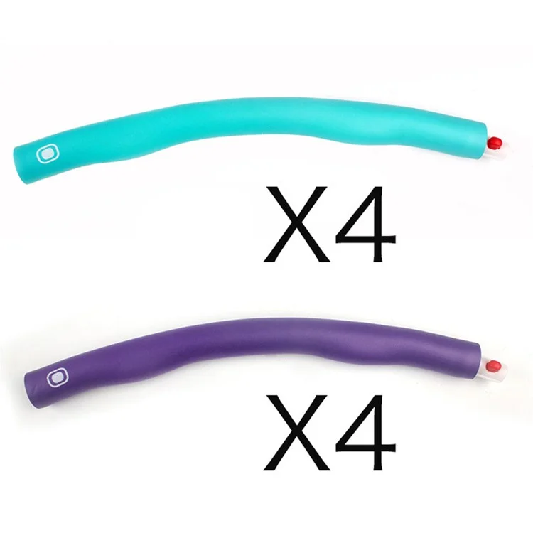 8 Stück / Set Schaum + PP abnehmbarer Taille-Schlankheits-Massagehula-Hoop, Kinder und Erwachsene Fitnessausrüstung, Durchmesser 96 cm - Cyan + Lila