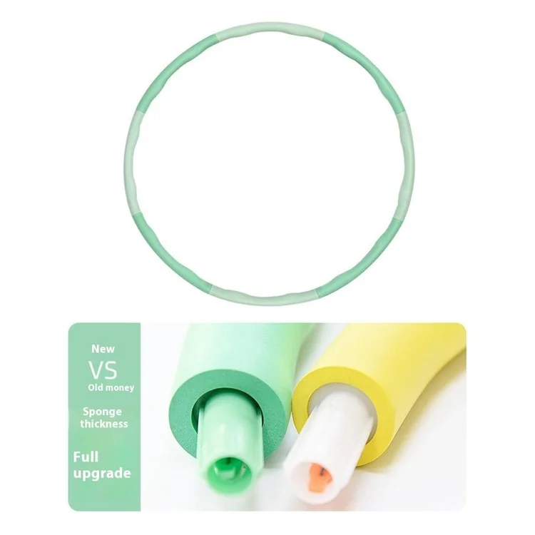 8 Stück / Set Schaum + PP abnehmbarer Taille-Schlankheits-Massagehula-Hoop, Kinder und Erwachsene Fitnessausrüstung, Durchmesser 96 cm - Cyan + Lila