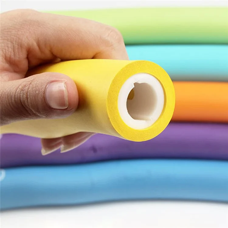 8 Stück / Set Schaum + PP abnehmbarer Taille-Schlankheits-Massagehula-Hoop, Kinder und Erwachsene Fitnessausrüstung, Durchmesser 96 cm - Cyan + Lila