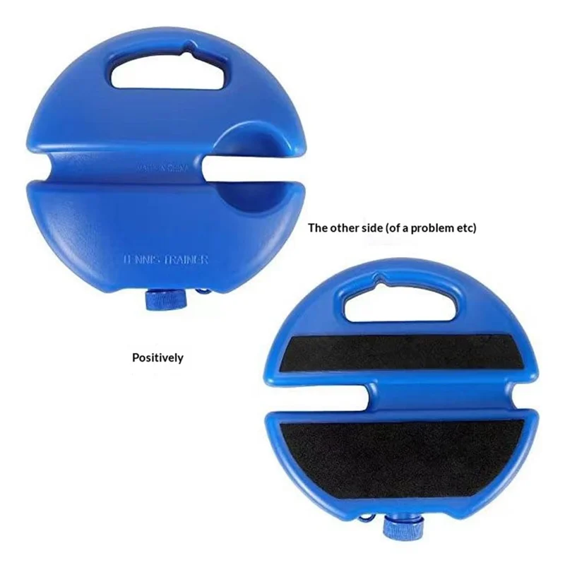 Tennis Trainer Tennis Ball Machine High Elastic Rope Anti-Tangle String Design Single Tennis Practice Equipment - Blue
