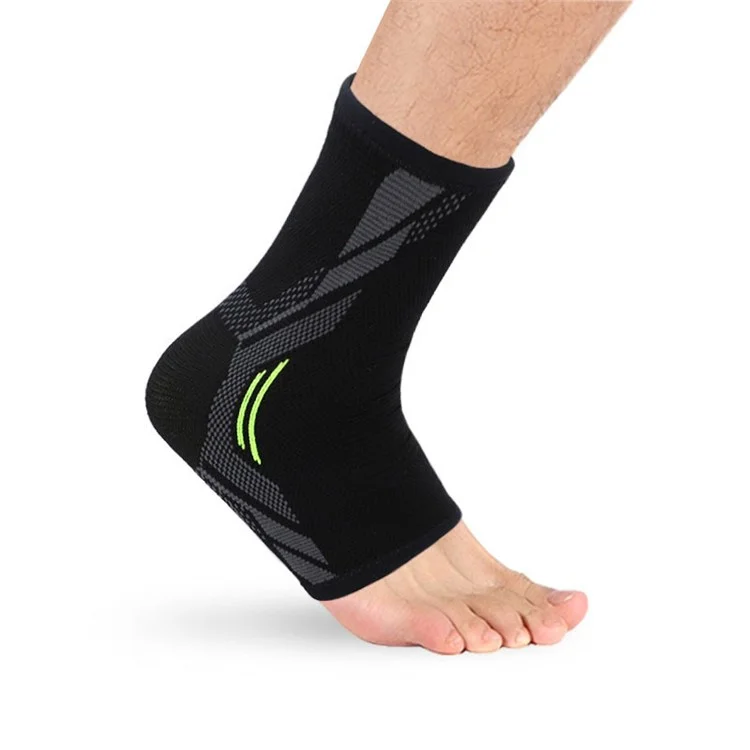 1PC Outdoor Sports Compression Ankle Sleeve Breathable Ankle Protective Brace Support Knitting Sock - Size: L