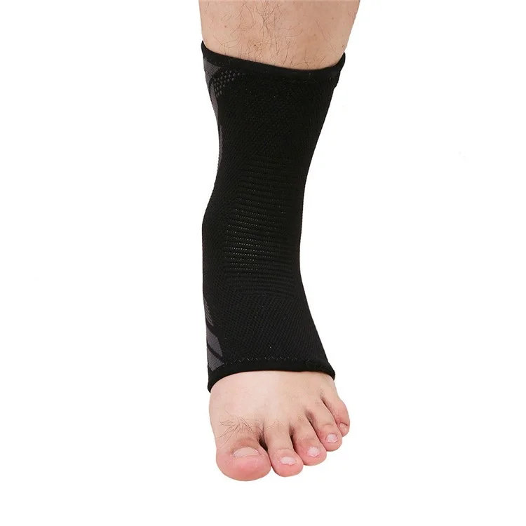 1PC Outdoor Sports Compression Ankle Sleeve Breathable Ankle Protective Brace Support Knitting Sock - Size: L