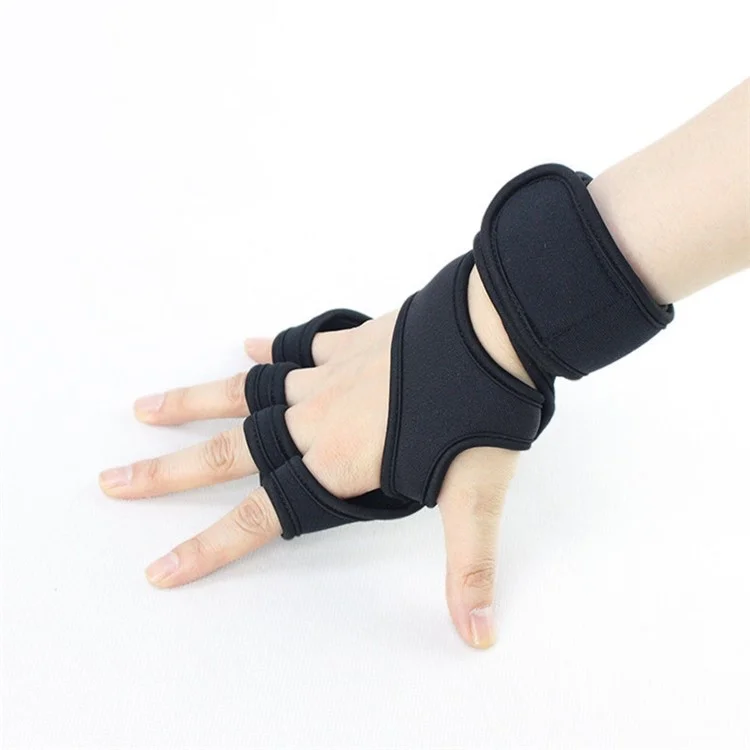 Guantes de levantamiento de pesas para entrenamiento funcional con acolchado antideslizante de silicona de neopreno - XL