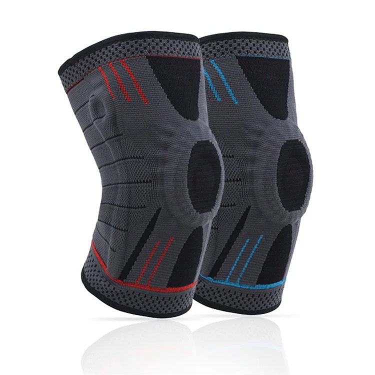 1 PZ Outdoor Sports Knee Brace COMPRESSION Manicotto Protettivo Ginocchiera - Blue / M.