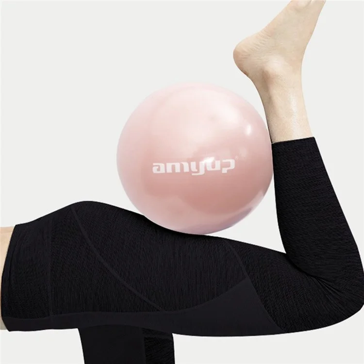 Petit ballon de Pilates AMYUP 25 cm - Ballon d'exercice Mini Workout - Ballon de yoga Anti-explosion pour l'entraînement du noyau pour les débutants - Bleu