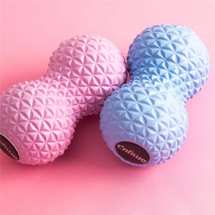 AMYUP EVA Peanut Shape Massage Ball Fitness Yoga Muscle Relaxation Body Foot Fascia Massager - Blue