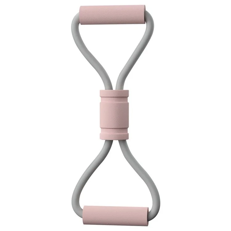 Figure 8 Fitness Resistance Band Yoga Strap Fitness Pulling Rope Workout Elastic Exercise Band - Rose