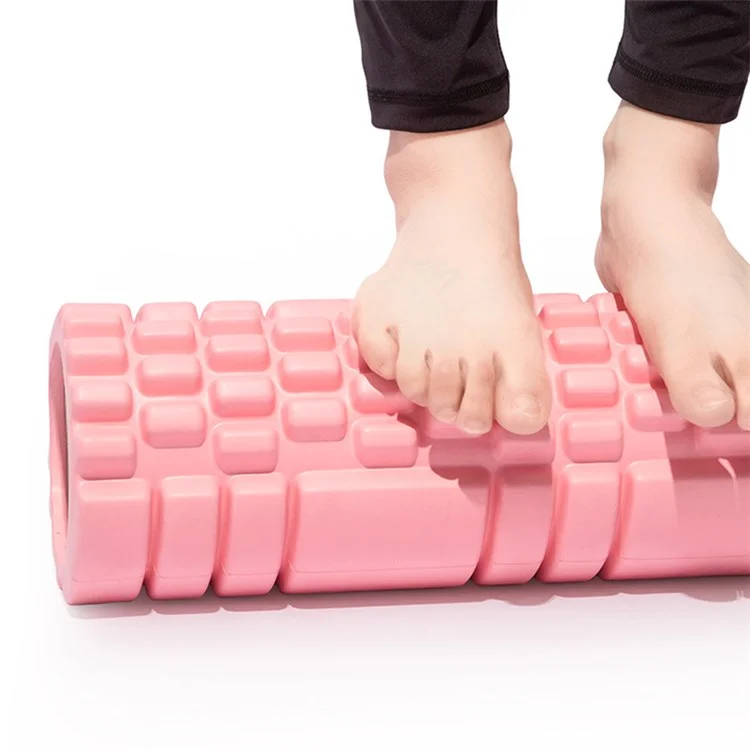 Rodillo de espuma deportivo AMYUP, diseño de puntos de gatillo Rollo muscular para fitness, Pilates, yoga, fisioterapia y masaje - Azul cielo 