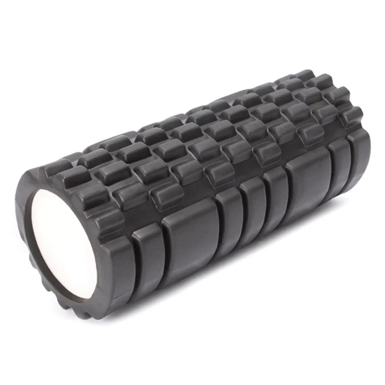 AMYUP Rouleau de massage en mousse pour le sport Conception de point de déclenchement Rouleau musculaire pour fitness Pilates Yoga Physio Massage - Noir 