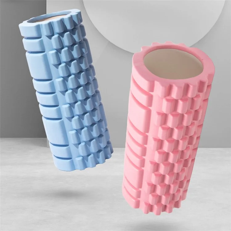 AMYUP Rouleau de massage en mousse pour le sport Conception de point de déclenchement Rouleau musculaire pour fitness Pilates Yoga Physio Massage - Noir 