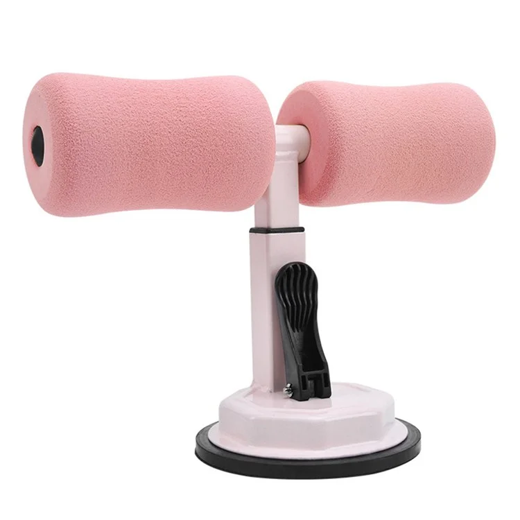 AMYUP Sit Up Bar for Floor Sit Up Assistant Device with Suction Cup for Fitness Exercising Abdominal Muscles Full Body Training - Pink