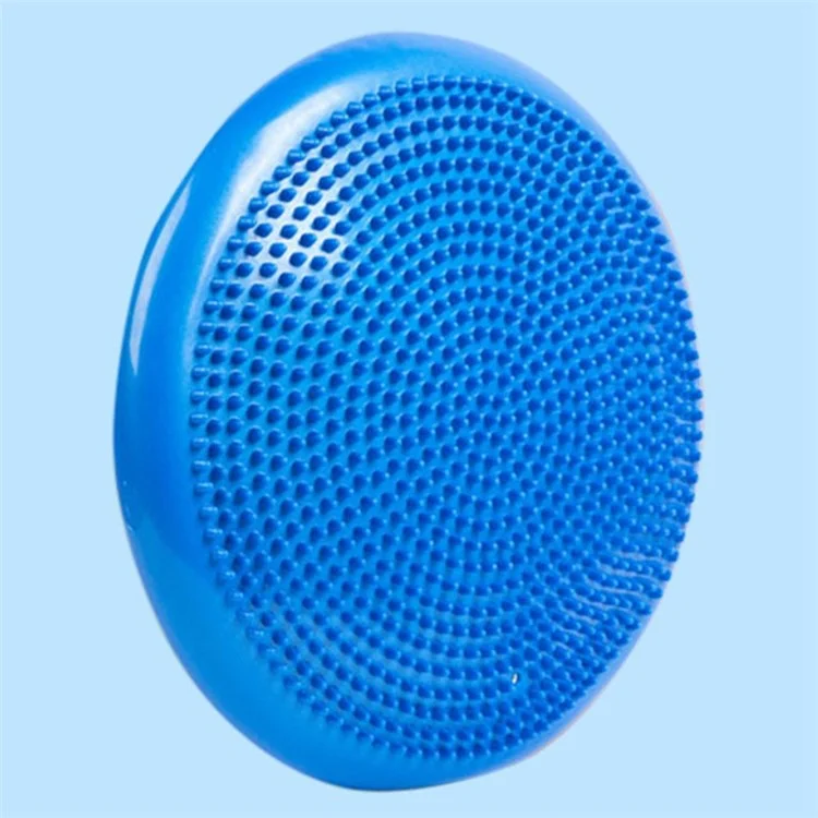 Amyup PVC Aufblasbare Yoga Ball Kissen Balance Pad Massage Fitnesskugeln Pilates Anti-stress-ball Fitball Mit Pumpe - Blau