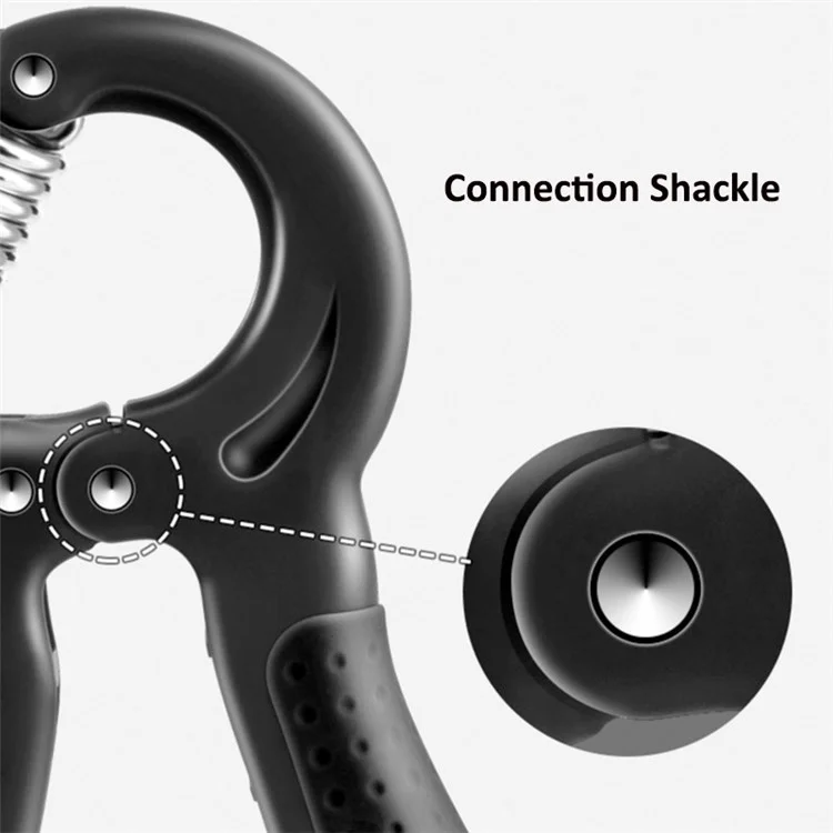 AMYUP Entraîneur de poignée de résistance réglable Grip Strength Exerciseur de doigts Muscle de bras - Noir 
