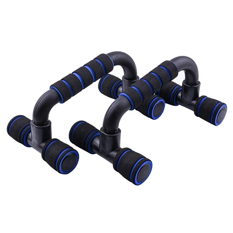 AMYUP 1 Paar H-förmige Push-Up-Unterstützungsständer Pectoralis-Armmuskel-Push-Up-Griffe Trainer - Blau/Schwarz