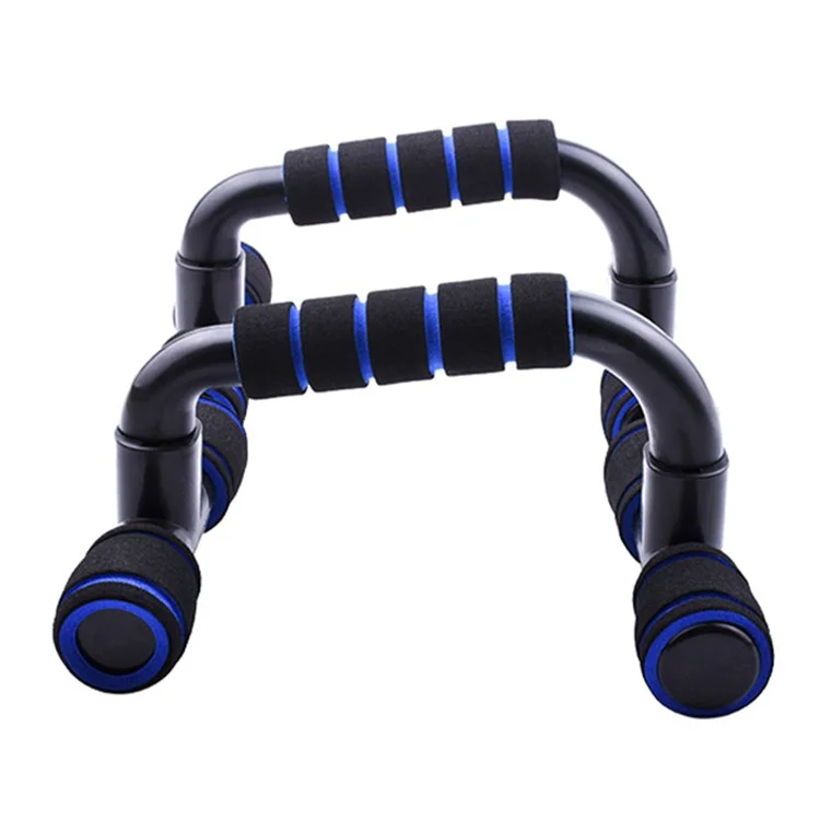AMYUP 1 Paar H-förmige Push-Up-Unterstützungsständer Pectoralis-Armmuskel-Push-Up-Griffe Trainer - Blau/Schwarz
