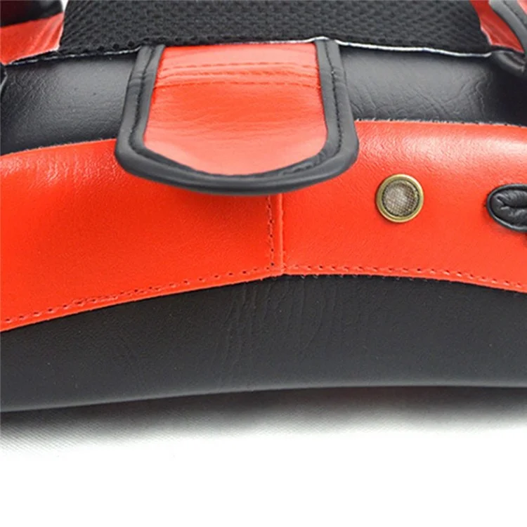 KAILUN NW-065 1Pc Muay Thai Arc Boxing Foot Target Shockproof Taekwondo Kicking Pad MMA Glove Shield - Red