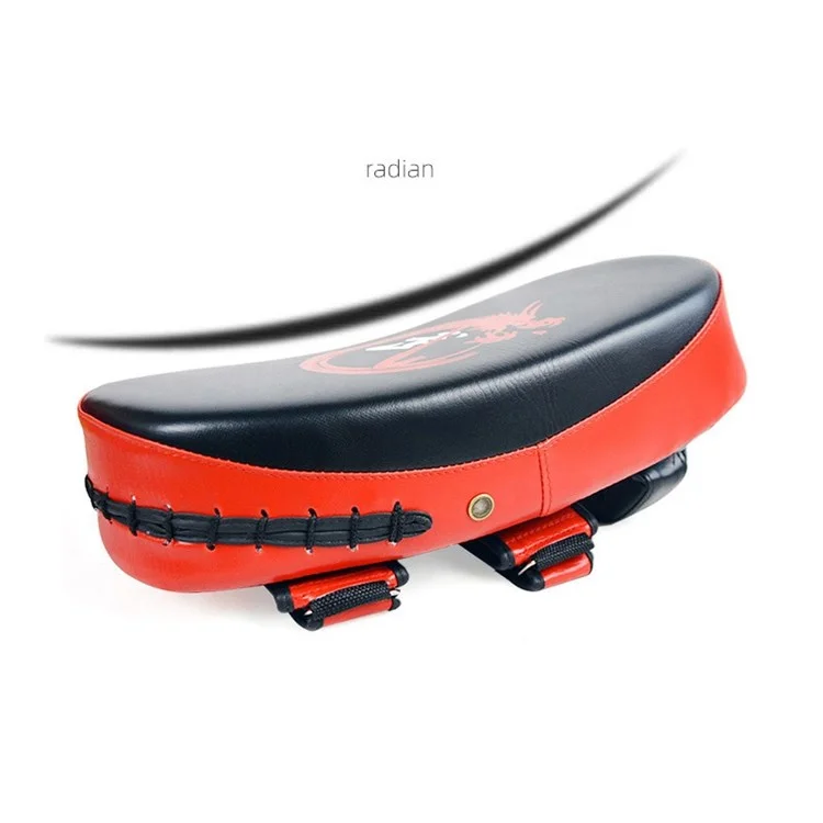 KAILUN NW-065 1Pc Muay Thai Arc Boxing Foot Target Shockproof Taekwondo Kicking Pad MMA Glove Shield - Red