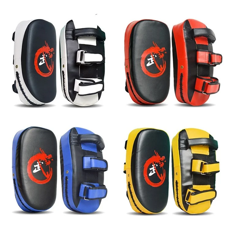 KAILUN NW-065 1Pc Muay Thai Arc Boxing Foot Target Shockproof Taekwondo Kicking Pad MMA Glove Shield - Red