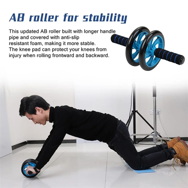 7Pcs / Set Push-up Barbell Abdominal Wheel AB Roller Skipping Rope Grip Exercise Muscle Training Device